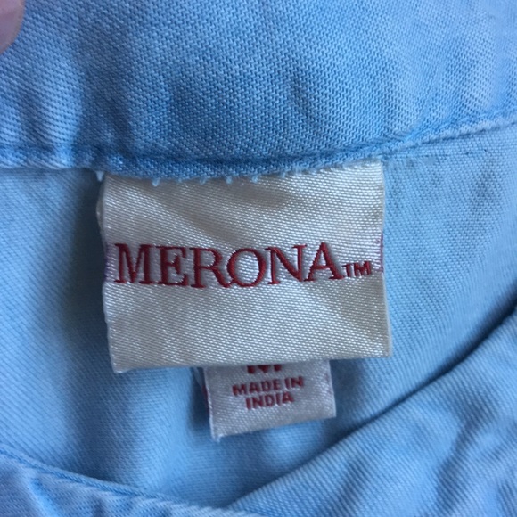 NWOT Chambray Sleeveless Pocket Dress, M - Picture 3 of 4